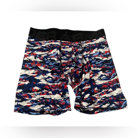 NWT Under Armour Men’s Tech 6” Boxerjock Single Seasonal in White/Jet in size S - Picture 2 of 5